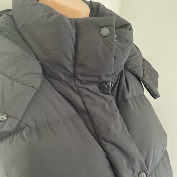 22”PTP 🎁 Sz 12 NWT Wunder Puff coat removable hood down crop super crop - Picture 4 of 14